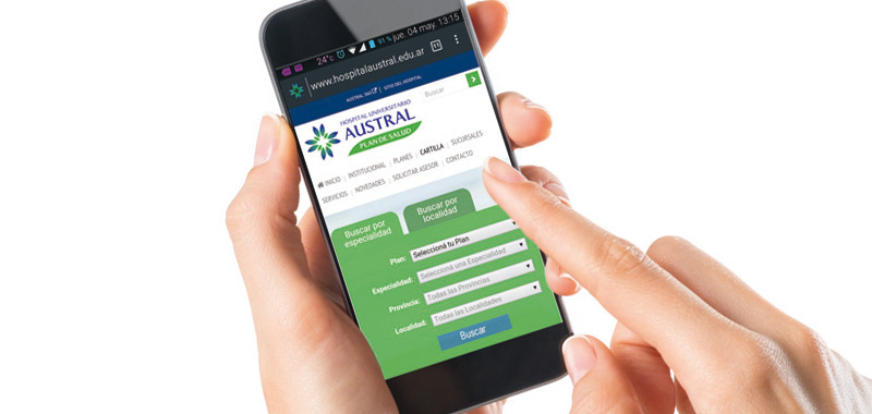 La cartilla médica de tu Plan de Salud actualizada en tu celular | Plan de Salud del Hospital Austral